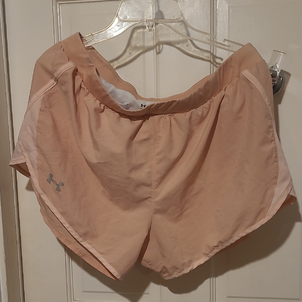 Under Armour Light Peach Running Shorts